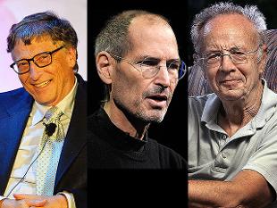 Steve Jobs Bill Gates a Andy Grove