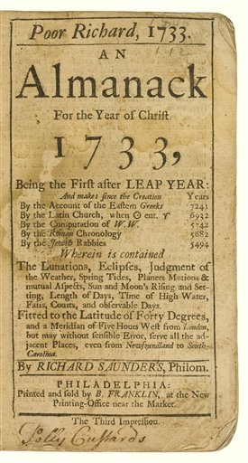 Almanach Benjamina Franklina